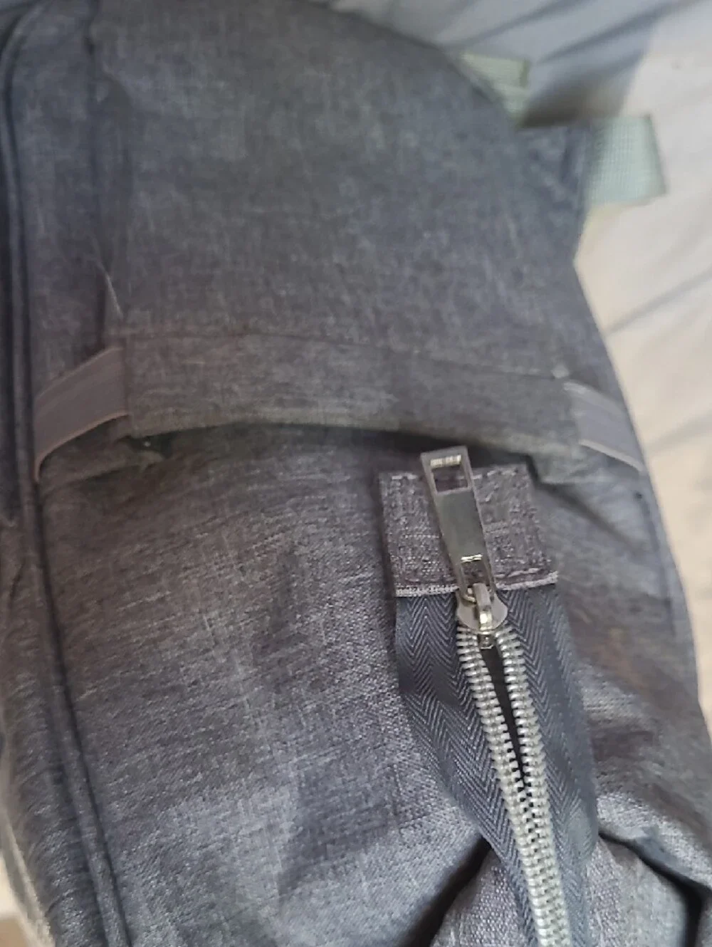 Gray Backpack Diaper Bag